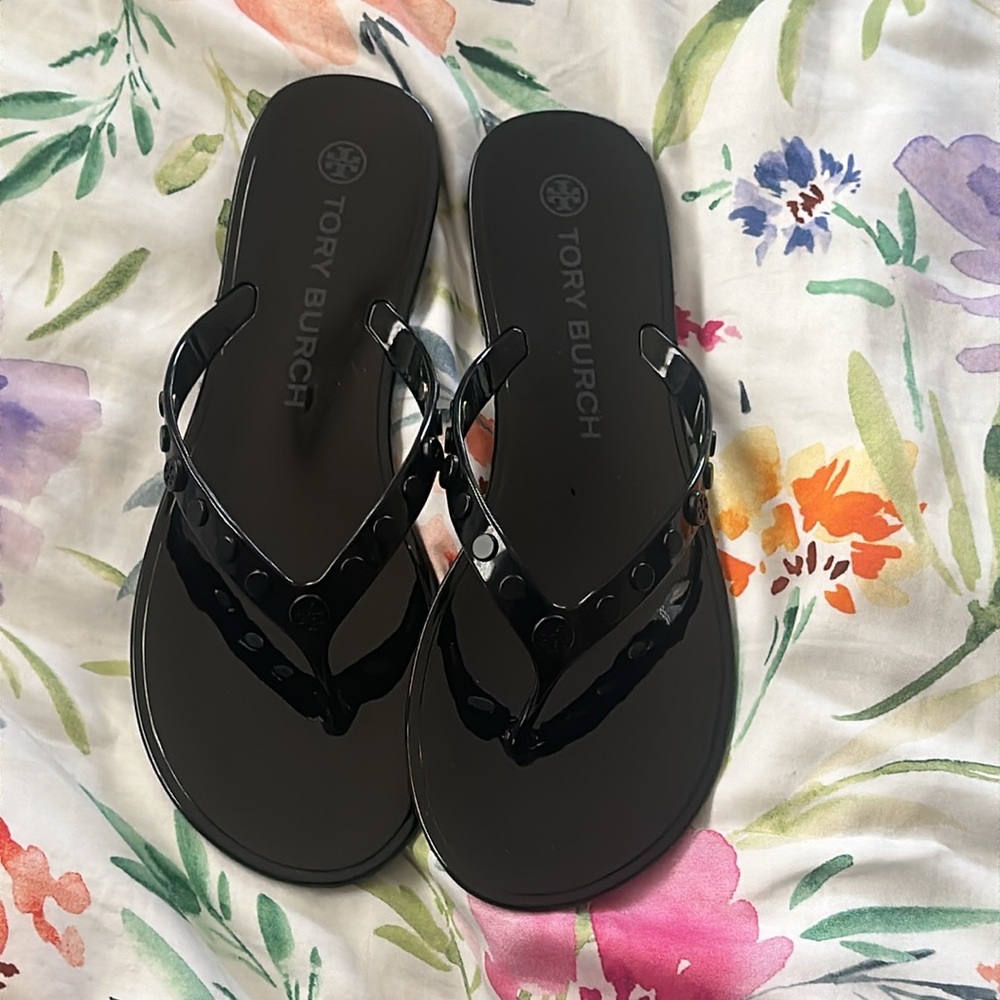 Tory Burch Women's Studded Jelly Thongs Sandals